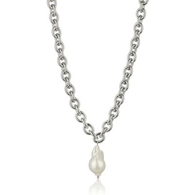 Halskette für Frauen Isabella Ford Chloe White Pearl Argenté TU Femme Halskette für Frauen Isabella Ford Chloe White Pearl Argenté TU Femme
