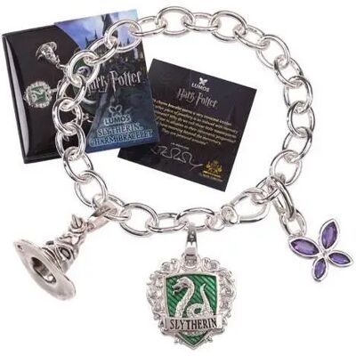 Armband mit Anhängern Noble Collection Harry Potter Lumos Slytherin Multicolore 20 cm Mixte Armband mit Anhängern Noble Collection Harry Potter Lumos Slytherin Multicolore 20 cm Mixte