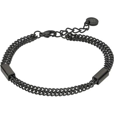 Armband aus rostfreiem Stahl Philipp Blanc Hermann Noir 0,09×0,09×0,034 cm Mixte Armband aus rostfreiem Stahl Philipp Blanc Hermann Noir 0,09×0,09×0,034 cm Mixte