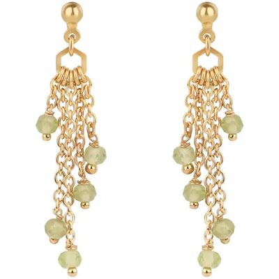 Ohrringe mit Peridot-Steinen für Frauen Sloya Elyssa Vert 3,5x1,3 cm Femme Ohrringe mit Peridot-Steinen für Frauen Sloya Elyssa Vert 3,5x1,3 cm Femme