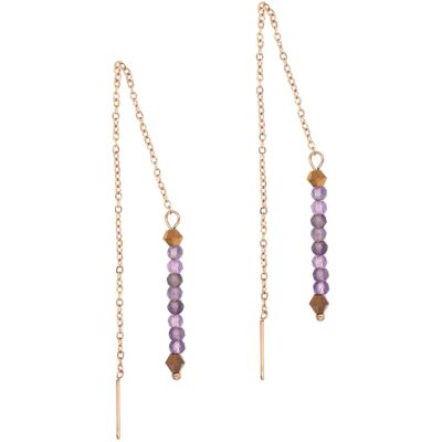 Hängende Ohrringe aus Amethyst für Damen Sloya Lumia Violet 11,5 cm x 3 mm Femme Hängende Ohrringe aus Amethyst für Damen Sloya Lumia Violet 11,5 cm x 3 mm Femme