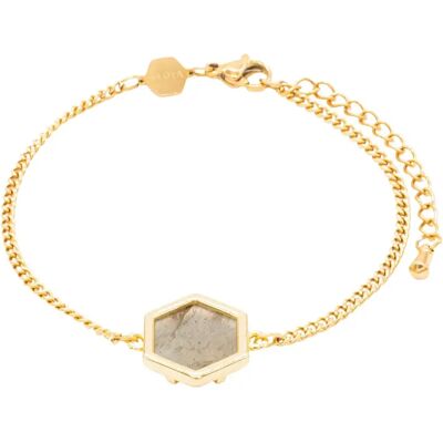 Labradorit-Armband für Frauen Sloya Hexalia Gris 17/21,5 cm Femme Labradorit-Armband für Frauen Sloya Hexalia Gris 17/21,5 cm Femme