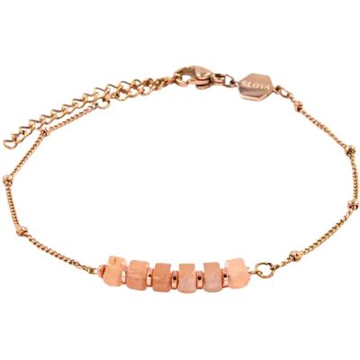 Sonnenstein-Armband für Damen Sloya Piana Orange 16,5/21,5 cm Femme Sonnenstein-Armband für Damen Sloya Piana Orange 16,5/21,5 cm Femme