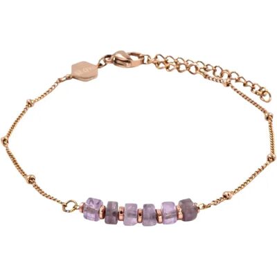 Amethyst-Armband für Damen Sloya Piana Violet 16,5/21,5 cm Femme Amethyst-Armband für Damen Sloya Piana Violet 16,5/21,5 cm Femme