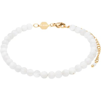 Frauenarmband aus Mondstein Sloya Serena Blanc 17,5/23 cm Femme Frauenarmband aus Mondstein Sloya Serena Blanc 17,5/23 cm Femme