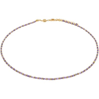 Amethyst-Halskette für Frauen Sloya Karia Violet 42/45,5 cm Femme Amethyst-Halskette für Frauen Sloya Karia Violet 42/45,5 cm Femme