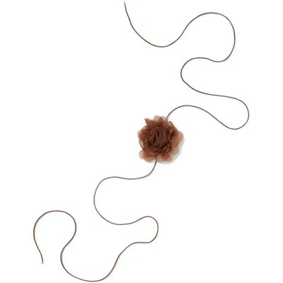 Kordel-Halskette mit Blume Damen Stefanel Marron TU Femme Kordel-Halskette mit Blume Damen Stefanel Marron TU Femme