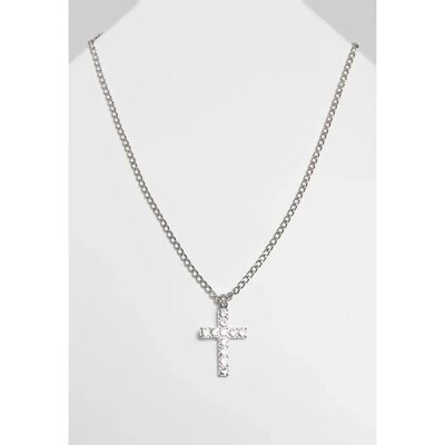 Halskette Urban Classics diamond cross Argenté TU Mixte Halskette Urban Classics diamond cross Argenté TU Mixte