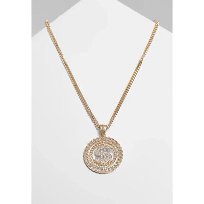 Halskette Urban Classics dollar diamond Jaune TU Mixte Halskette Urban Classics dollar diamond Jaune TU Mixte