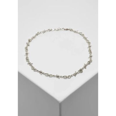 Halskette Urban Classics barbed wire Argenté TU Mixte Halskette Urban Classics barbed wire Argenté TU Mixte