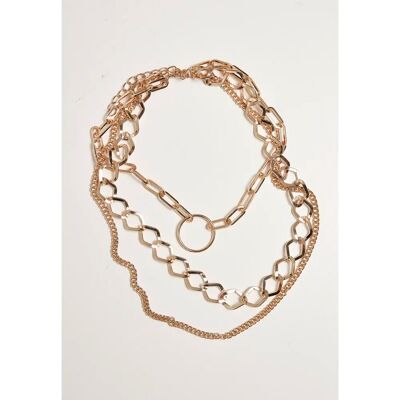 Halskette Urban Classics ring layering Jaune TU Mixte Halskette Urban Classics ring layering Jaune TU Mixte