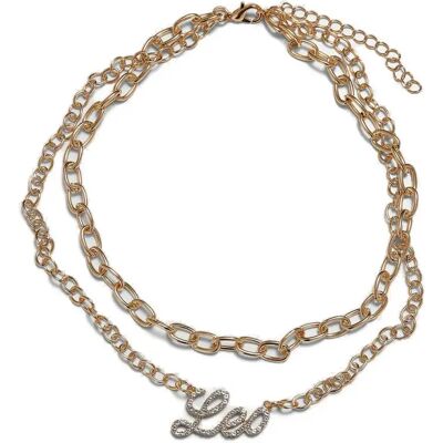 Halsband Urban Classics Diamond Zodiac Leo Doré TU Mixte Halsband Urban Classics Diamond Zodiac Leo Doré TU Mixte