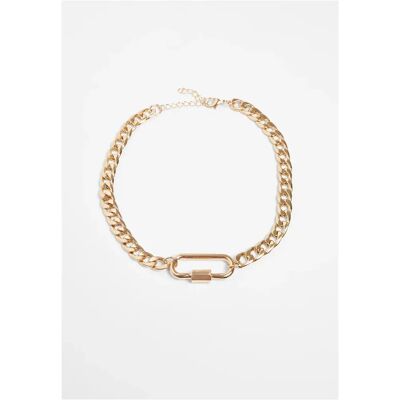 Halsband Urban Classics Fastener Doré TU Mixte Halsband Urban Classics Fastener Doré TU Mixte