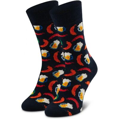 Hohe Socken Happy Socks beer and sausage Noir 36/40 Homme Hohe Socken Happy Socks beer and sausage Noir 36/40 Homme