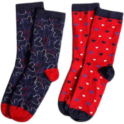 Socken für Damen Admas Take me to Paris (x6) Bleu TU Femme Socken für Damen Admas Take me to Paris (x6) Bleu TU Femme