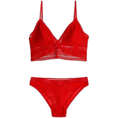 Dreieck-BH und Schlafhose für Damen Admas Rouge S Femme Dreieck-BH und Schlafhose für Damen Admas Rouge S Femme