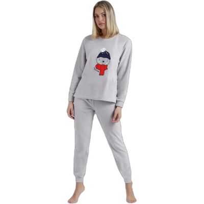 Damen Langarmpyjama Admas Morning Mouse Gris L Femme Damen Langarmpyjama Admas Morning Mouse Gris L Femme