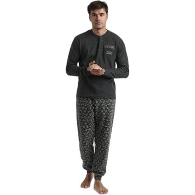 Pyjama mit langen Ärmeln Admas Magnific Cross A Gris S Homme Pyjama mit langen Ärmeln Admas Magnific Cross A Gris S Homme