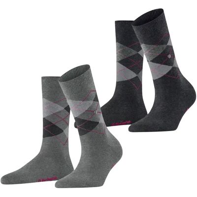 Socken für Damen Burlington Everyday Argyle (x2) Gris 36/41 Femme Socken für Damen Burlington Everyday Argyle (x2) Gris 36/41 Femme