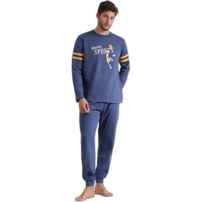 Pyjama mit langen Ärmeln Disney Goofy Stories Bleu L Homme Pyjama mit langen Ärmeln Disney Goofy Stories Bleu L Homme