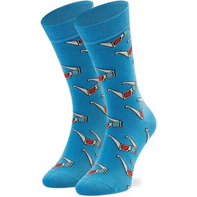 Socken Happy Socks 3D Glasses Bleu 36/40 Mixte Socken Happy Socks 3D Glasses Bleu 36/40 Mixte