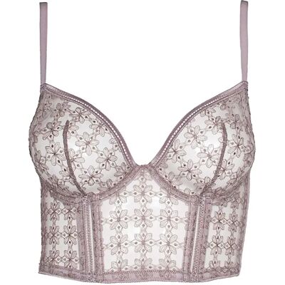 Bustier-BH, Frau Huit Café Fleur Violet 90D Femme Bustier-BH, Frau Huit Café Fleur Violet 90D Femme