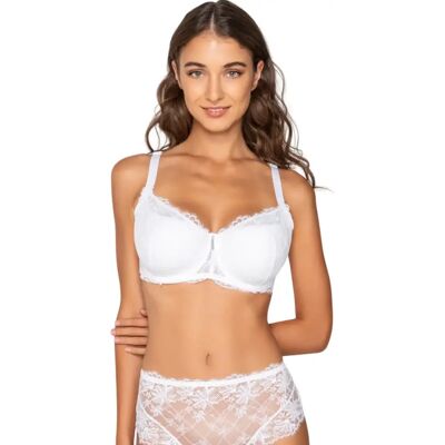 Bügel-Balkon-BH für Frauen mit Komfort Luna Venus Blanc 100E Femme Bügel-Balkon-BH für Frauen mit Komfort Luna Venus Blanc 100E Femme