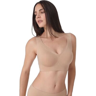 Bustier Damen Sassa Bonded Micro Beige L Femme Bustier Damen Sassa Bonded Micro Beige L Femme