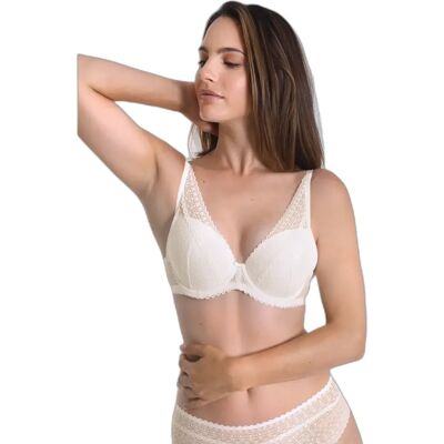 Gepolsterter Bügel-BH für Damen Sassa Tempting Passion Blanc 90B Femme Gepolsterter Bügel-BH für Damen Sassa Tempting Passion Blanc 90B Femme