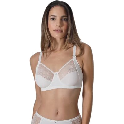 Bügel-BH Damen Sassa Jacquard Impressive Blanc 105F Femme Bügel-BH Damen Sassa Jacquard Impressive Blanc 105F Femme
