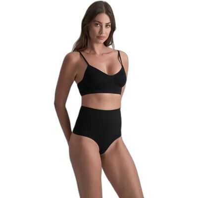 Nahtlose Hochtaillenhose für Frauen Bye Bra Noir M Femme Nahtlose Hochtaillenhose für Frauen Bye Bra Noir M Femme