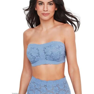 Bügel-Bandeau-BH für Frauen Selmark One And Lace Bleu S Femme Bügel-Bandeau-BH für Frauen Selmark One And Lace Bleu S Femme