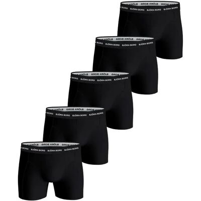 Elastische Baumwoll-Boxershorts Björn Borg (x5) Noir XL Homme Elastische Baumwoll-Boxershorts Björn Borg (x5) Noir XL Homme