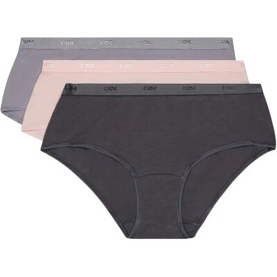 3er-Set Damen Boxershorts DIM Coton Stretch Pockets Eco Marron 44/46 Femme 3er-Set Damen Boxershorts DIM Coton Stretch Pockets Eco Marron 44/46 Femme