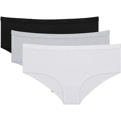 3er-Set Damen Boxershorts DIM Coton Stretch Pockets Eco Noir 44/46 Femme 3er-Set Damen Boxershorts DIM Coton Stretch Pockets Eco Noir 44/46 Femme