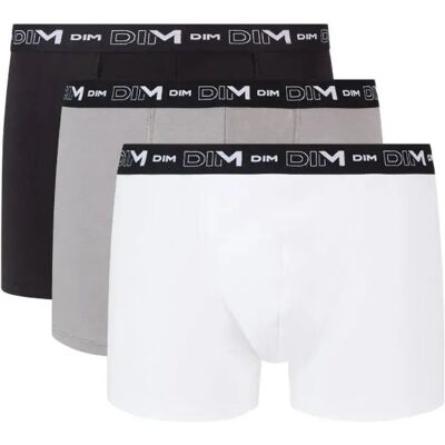 3er Pack Boxershorts DIM Coton Stretch Blanc S Homme 3er Pack Boxershorts DIM Coton Stretch Blanc S Homme