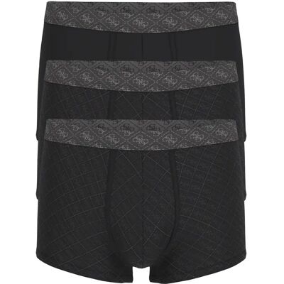 Bedruckte Boxer Guess (x3) Noir 2XL Homme Bedruckte Boxer Guess (x3) Noir 2XL Homme