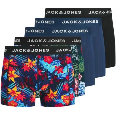 Boxer Jack & Jones Cozzie (x5) Multicolore XL Homme Boxer Jack & Jones Cozzie (x5) Multicolore XL Homme