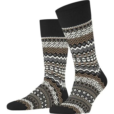 Socken Burlington Fair Isle Noir 40/46 Homme Socken Burlington Fair Isle Noir 40/46 Homme