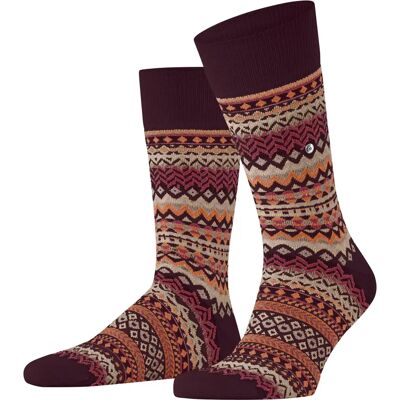 Socken Burlington Fair Isle Rouge 40/46 Homme Socken Burlington Fair Isle Rouge 40/46 Homme