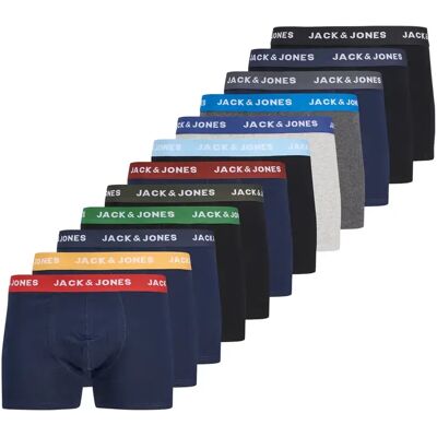 Boxer Jack & Jones (x12) Multicolore 2XL Homme Boxer Jack & Jones (x12) Multicolore 2XL Homme