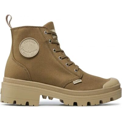 Stiefeletten Palladium Pallabase Twill Beige 36 Femme Stiefeletten Palladium Pallabase Twill Beige 36 Femme