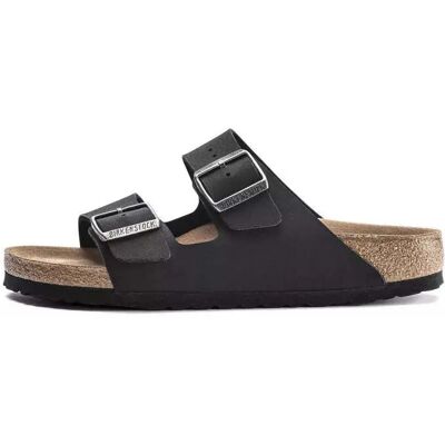 Sandalen Birkenstock Arizona Vegan Birko-Flor Birkibuc Noir 35 Mixte Sandalen Birkenstock Arizona Vegan Birko-Flor Birkibuc Noir 35 Mixte