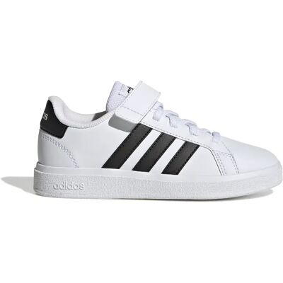 Sneakers mit Haken und Ösen und elastischen Schnürsenkeln Kind adidas Grand Court Blanc 34 Mixte Sneakers mit Haken und Ösen und elastischen Schnürsenkeln Kind adidas Grand Court Blanc 34 Mixte
