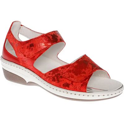 Keil-Sandalen für Damen Adour 2309 Rouge 40 Femme Keil-Sandalen für Damen Adour 2309 Rouge 40 Femme