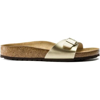 Sandalen für Damen Birkenstock Madrid Birko-Flor Doré 40 Étroit Femme Sandalen für Damen Birkenstock Madrid Birko-Flor Doré 40 Étroit Femme
