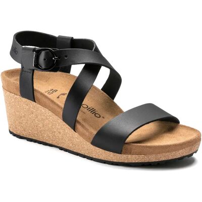 Keil-Sandalen für Damen Birkenstock Sibyl Ring-Buckle Noir 38 Étroit Femme Keil-Sandalen für Damen Birkenstock Sibyl Ring-Buckle Noir 38 Étroit Femme