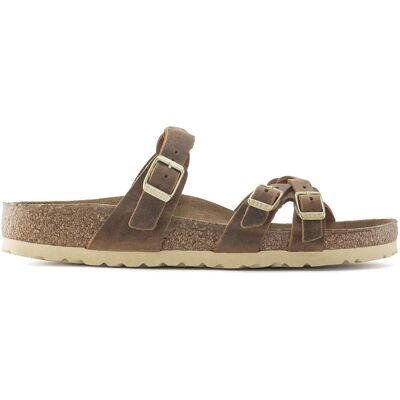 Pantoletten für Damen Birkenstock Franca Oiled Leather Marron 35 Femme Pantoletten für Damen Birkenstock Franca Oiled Leather Marron 35 Femme