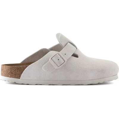 Clogs aus Wildleder Birkenstock Boston Blanc 40 Mixte Clogs aus Wildleder Birkenstock Boston Blanc 40 Mixte