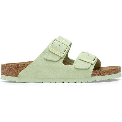 Sandalen Birkenstock Arizona Suede Leather Vert 35 Mixte Sandalen Birkenstock Arizona Suede Leather Vert 35 Mixte